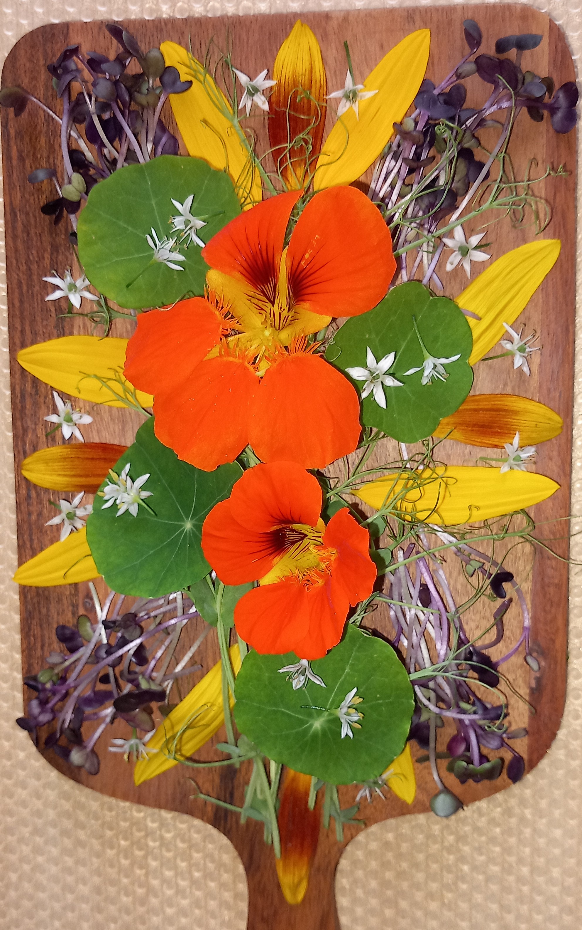 Planche apéro capucine tournesol